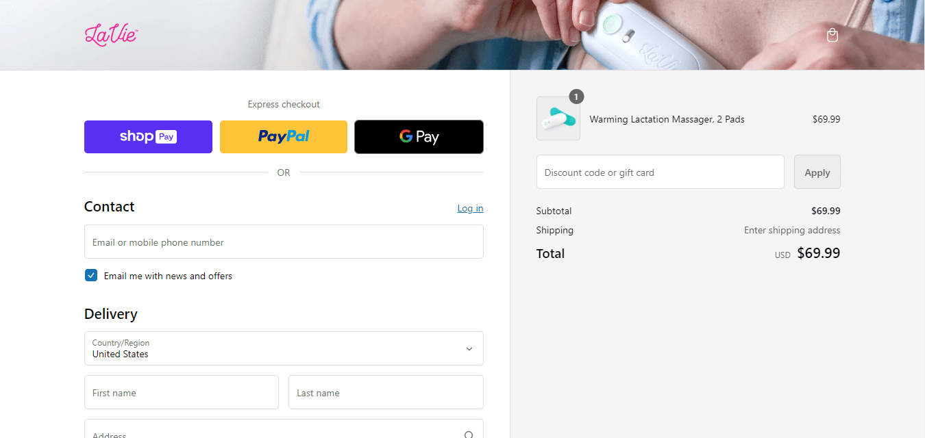 How to apply LaVie Mom coupon code